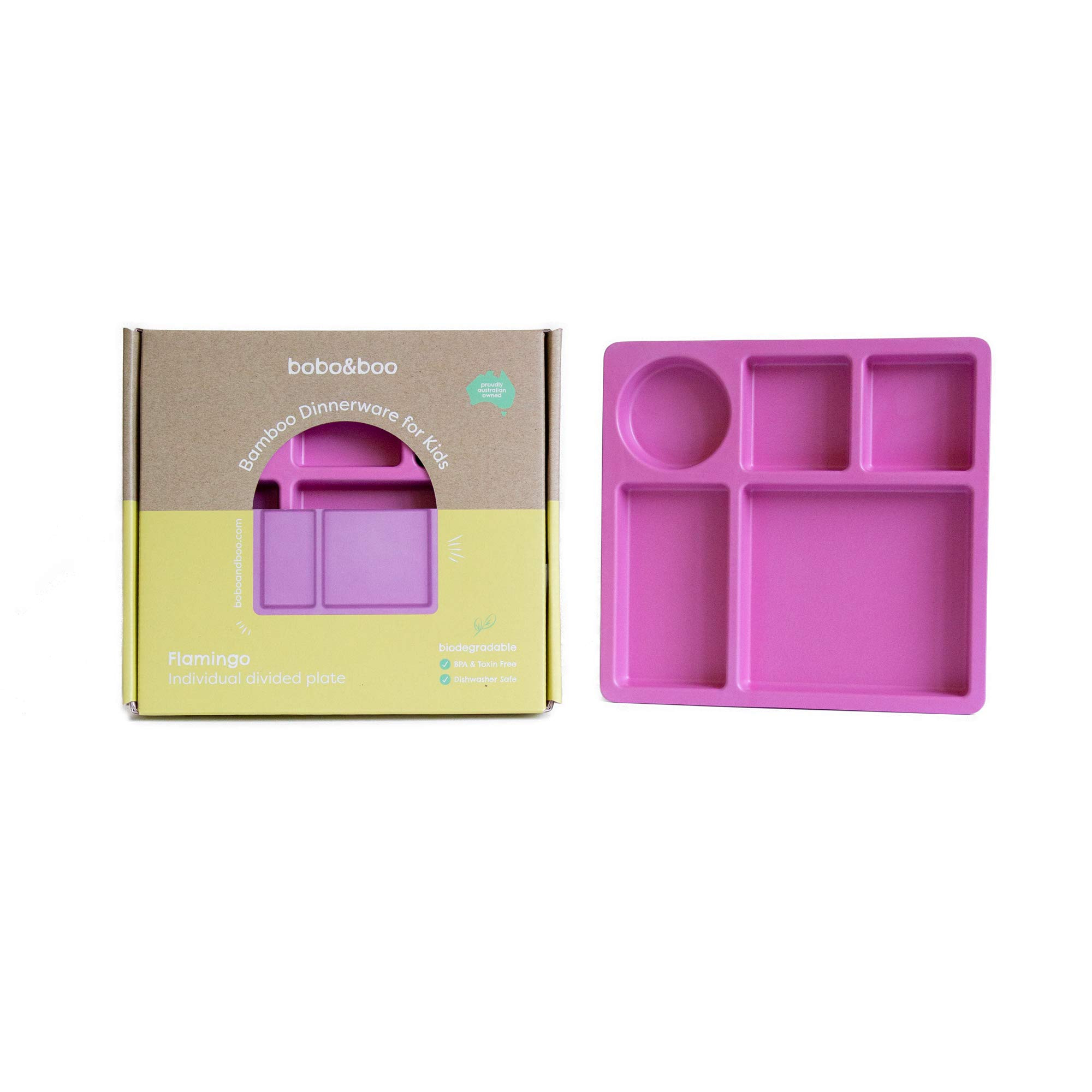 bobo&boo Bamboo Kids Divided Plate, Sectioned Toddler Plate, Children’s Compartment Plates, 5 P... | Amazon (US)