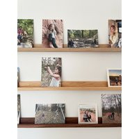 Wooden Picture Ledge For Family Photos, Photo Shelf Gift Her, Printed Photos & Art | Etsy (US)