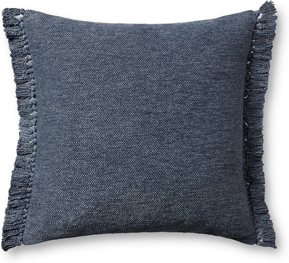 Loloi Magnolia Home by Joanna Gaines Jett Collection PMH0063 Navy 22'' x 22'' Cover Only Pillow | Amazon (US)