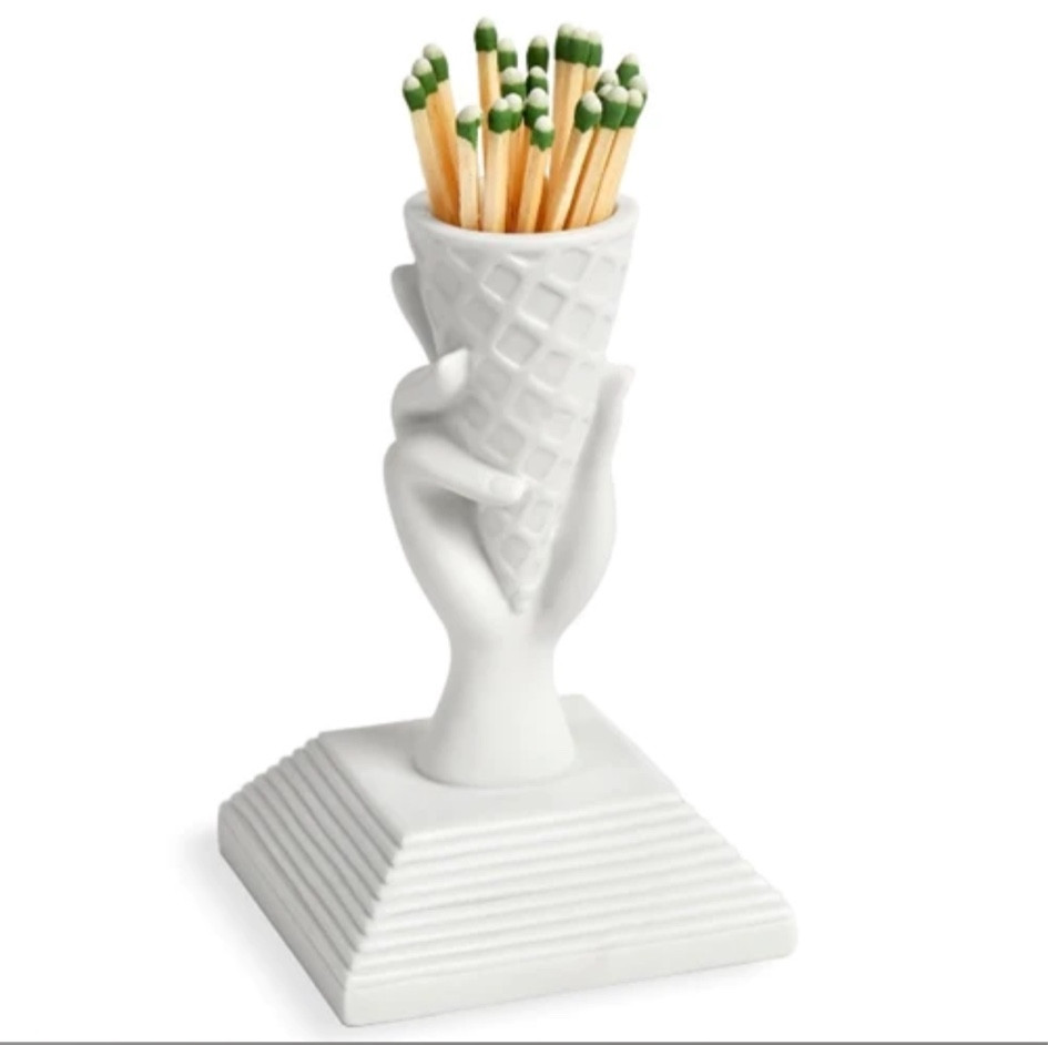 Jonathan Adler I-Scream Match Strike! 🌟🔥

Looking for a gift that's both playful and practical? Meet your new favorite find - a match strike that's as unique as it is useful. Picture this: a beautifully crafted hand holding an ice cream cone. But here's the fun part – it's actually a match strike!

This Jonathan Adler creation is not just a quirky piece of art. Its rough base is ideal for igniting anywhere-strike matches, making it a must-have beside your fireplace. And, of course, it's a stunning decor piece that'll catch every eye. #hostessgift #fungift #girlfriendgift #aestheticgift 

#LTKHoliday #LTKGiftGuide #LTKfindsunder50