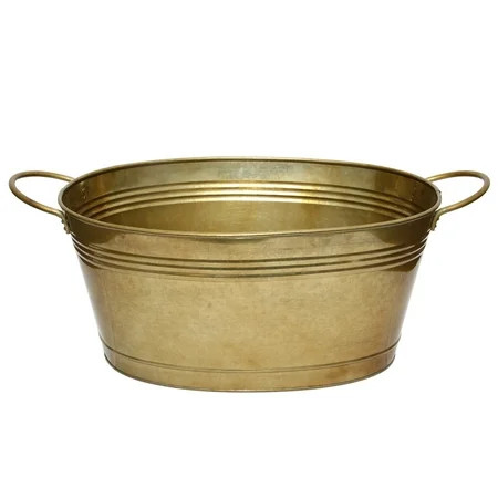 A&B Home Ferrum Galvanized Iron Handled Tub, Large - Walmart.com | Walmart (US)