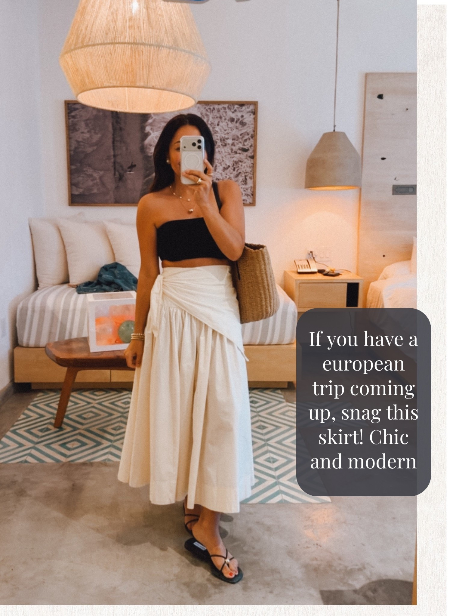 Love this skirt- super chic fits TTS wearing a small 

#LTKOver40 #LTKSeasonal #LTKootd