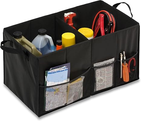 Honey-Can-Do Folding Car Trunk Organizer, Black | Amazon (US)