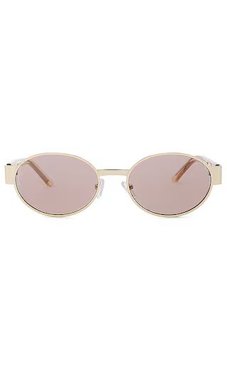 Echo Sunglasses in Gold & Brown | Revolve Clothing (Global)