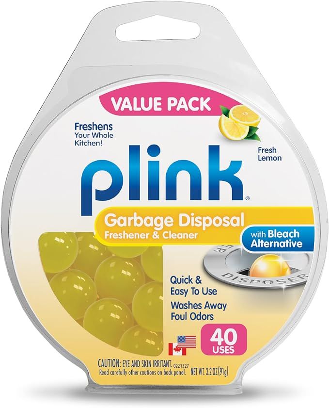 Plink Garbage Disposer Freshener and Cleaner, Sink Disposal Odor Eliminator, Easy-to-Use, Citrus ... | Amazon (US)