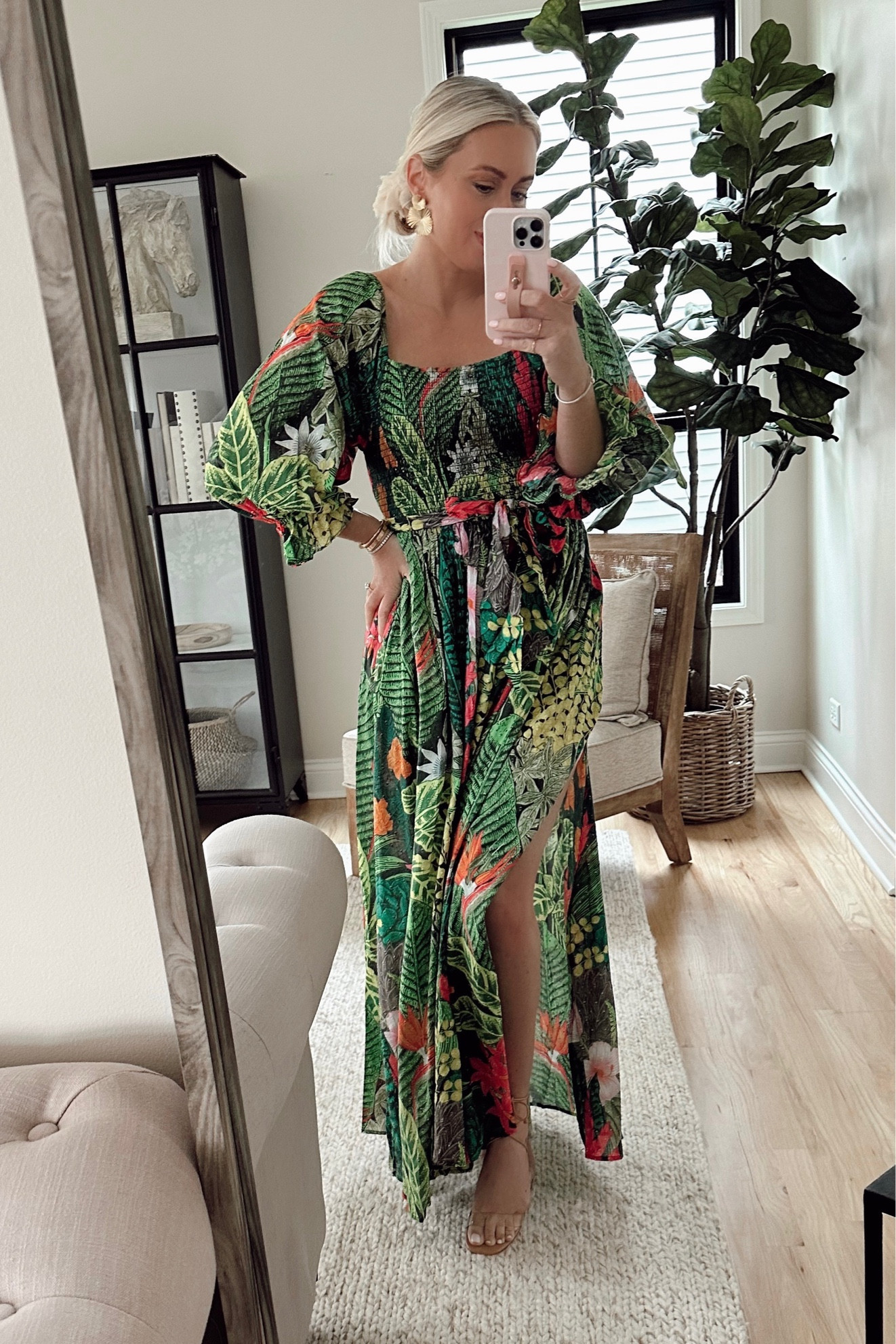 This beautiful tropical dress is 20% OFF TODAY! Code: HBDLAUREN20 

Vacation. Tropical dress. Maxi dress. Red dress. Date night  

#LTKtravel #LTKsalealert #LTKunder100