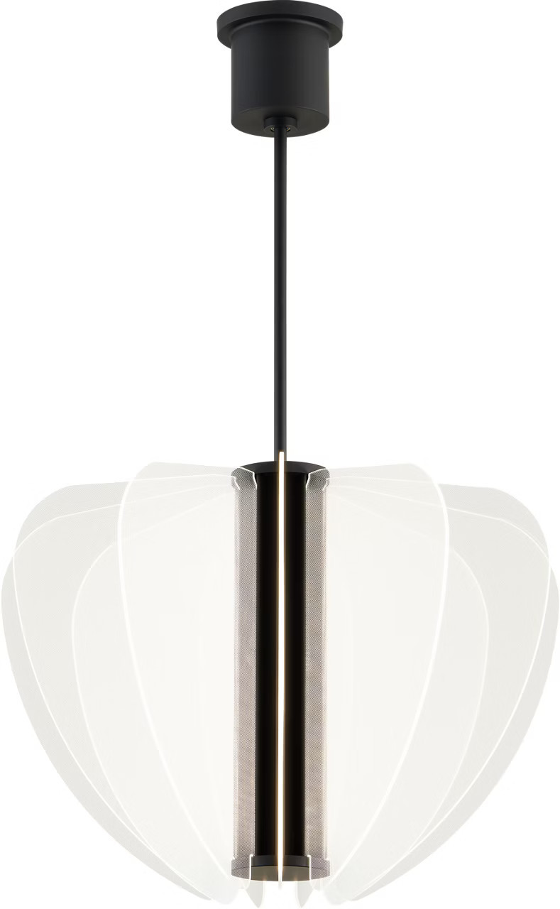Nyra 28 Chandelier 28" Diameter Nightshade Black 3000K 90 CRI integrated led 90 cri 3000k 120v-277v unvVisual Comfort | Visual Comfort