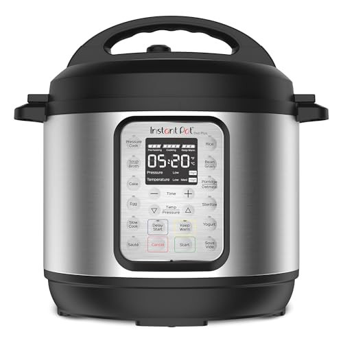 Instant Pot Duo Plus 9-in-1 Multicooker, Pressure Cooker, Slow Cook, Rice Maker, Steamer, Sauté, Yogurt, Warmer & Sterilizer, Includes App With Over 800 Recipes, Stainless Steel, 6 Quarts | Amazon (US)