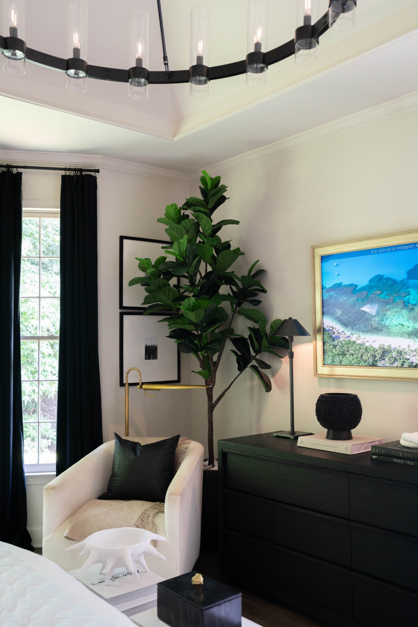 If you have a dark corner, try a faux fig for some life and to add height.

#LTKSummerEdit #LTKStyleTip