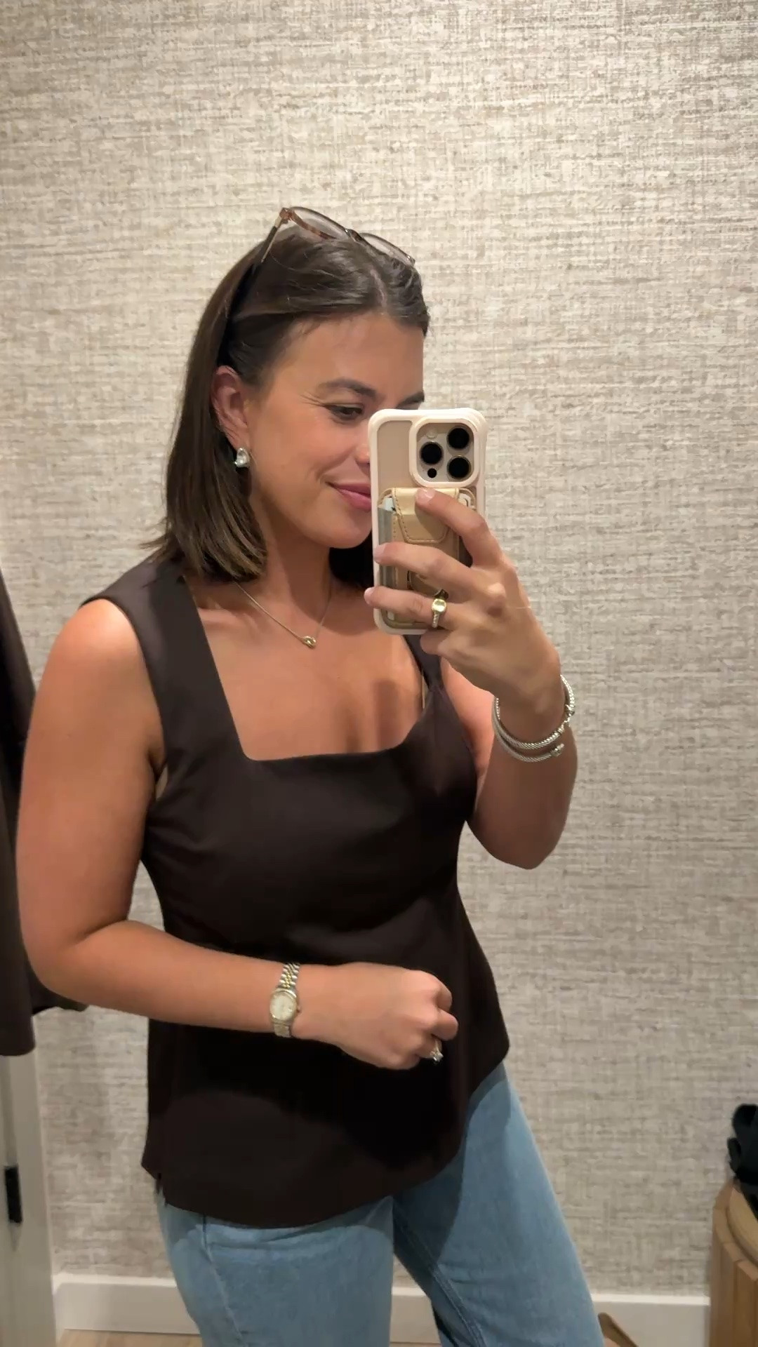 This square neck top is gorgeous, I needed a size down so it didn’t come home with me but perfect with workwear or casual. Abercrombies 90s Denim are my absolute favorite.

#LTKootd #LTKSeasonal #LTKWorkwear