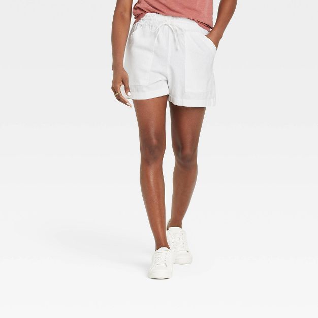 Women's Mid-Rise Tie Waist Utility Shorts - Universal Thread™ | Target