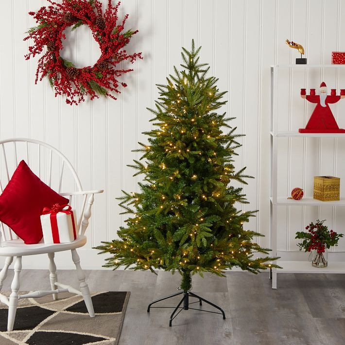 Faux Pre-Lit Colorado Mountain Christmas Tree | West Elm (US)