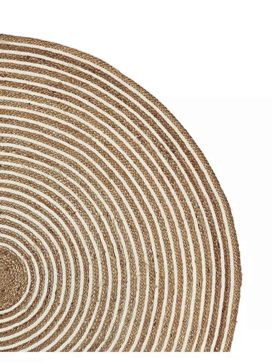 Round Cotton & Jute Rug | Serena and Lily