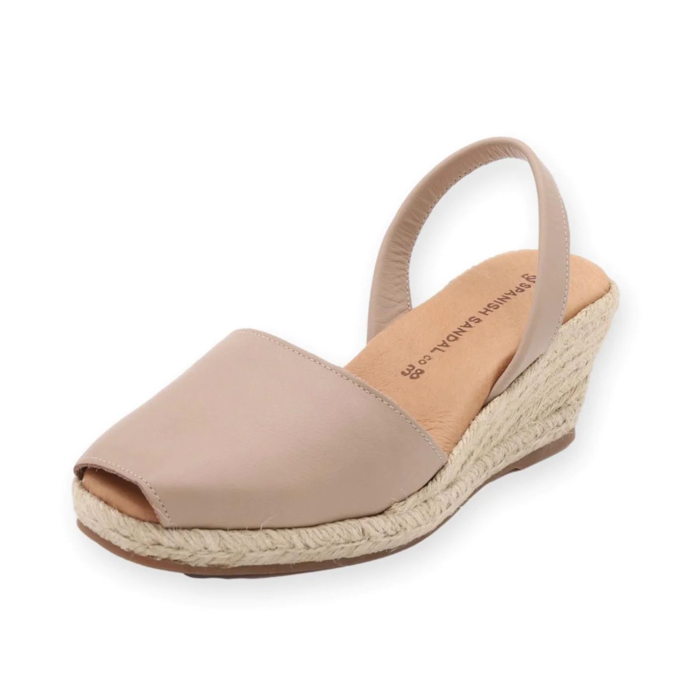 Linen espadrille wedges | The Spanish Sandal Company