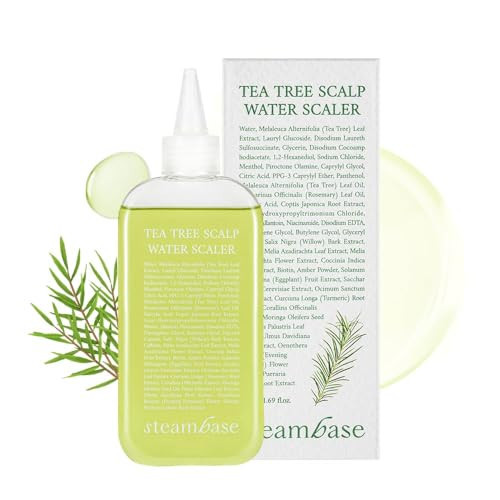 STEAMBASE Tea Tree Scalp Treatment | Purifies and Exfoliates Oily Scalp | Natural BHA & Tea Tree | Removes Odor & Buildup | Hypoallergenic Exfoliator, 8.42 fl oz | Amazon (US)