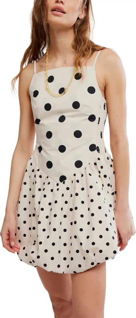 Misty Polka Dot Bubble Hem Minidress | Nordstrom
