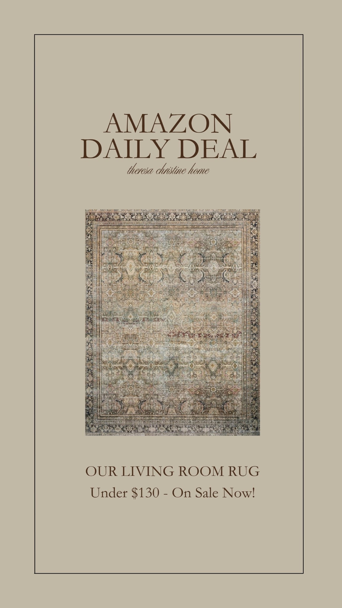 Our rug is a favorite of mine — and it’s currently on sale! 🤎 Neutral rug, Amazon deal of the day 

#LTKHome #LTKSaleAlert
