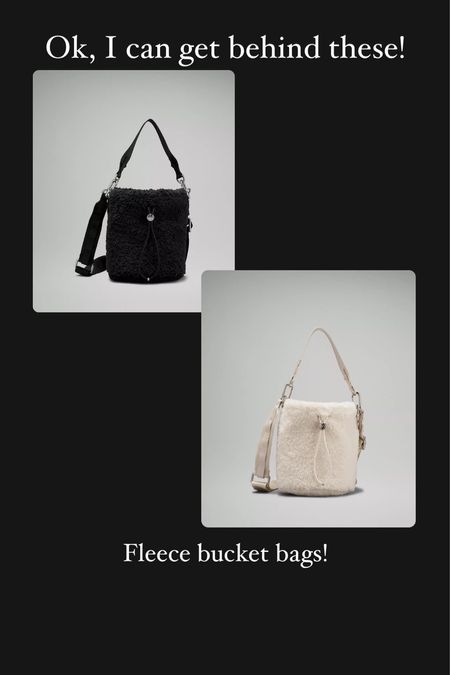 Lululemon fleece bucket bags 

#LTKHoliday #LTKGiftGuide #LTKfit
