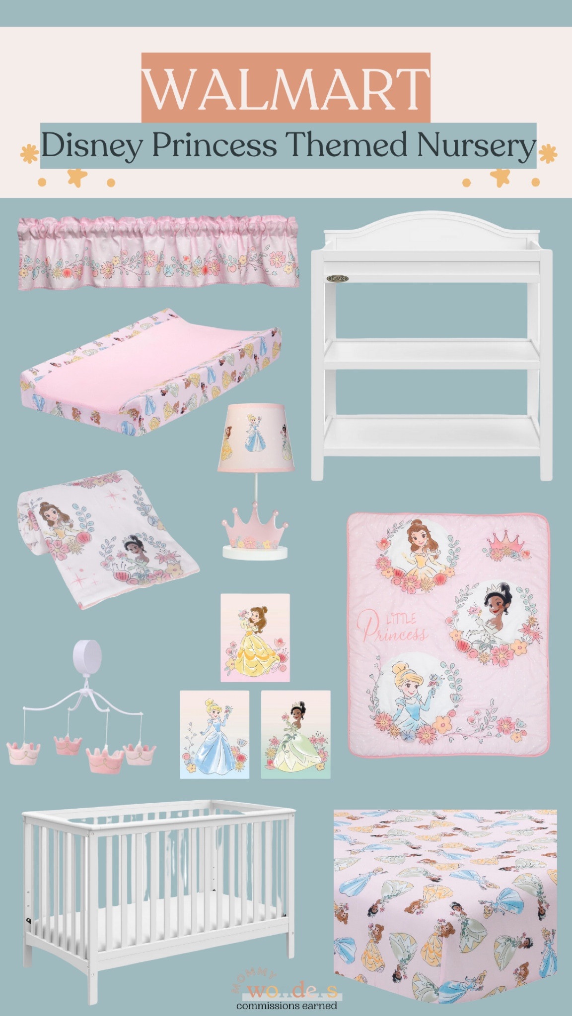 Look at how adorable this Disney Princes nursery is! Loving the pinks and whites together! 

#LTKStyleTip #LTKBaby #LTKBump