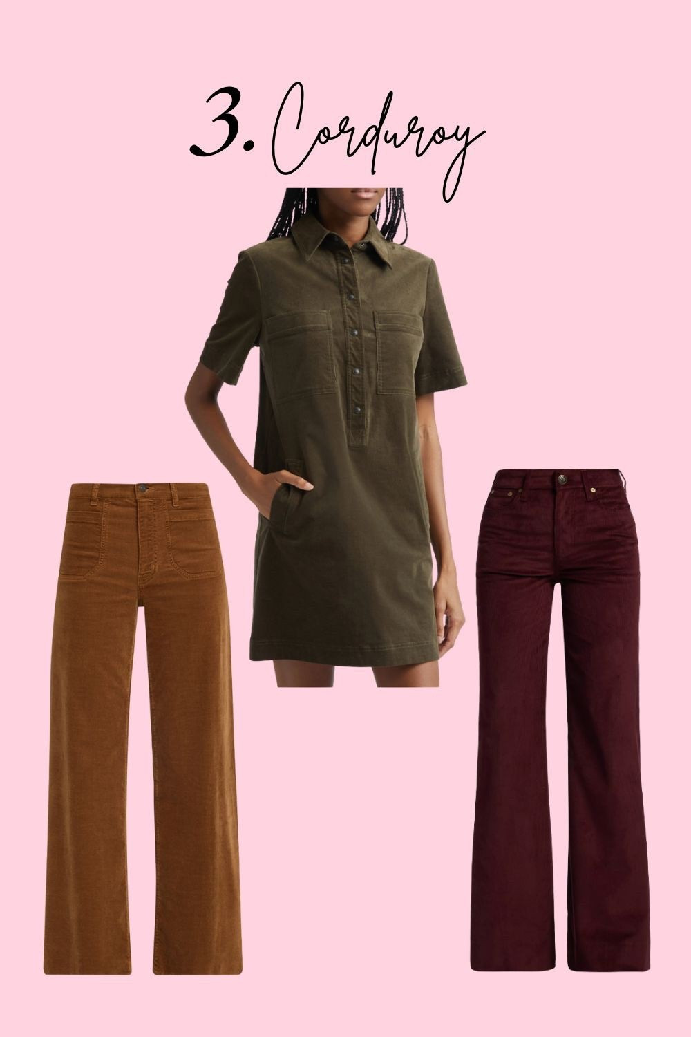 Corduroy is back in a big way! Definitely add this  to your  closet this fall 
#corduroy dress #corduroyjeans 
#corduroypants

#LTKSeasonal #LTKOver40 #LTKStyleTip