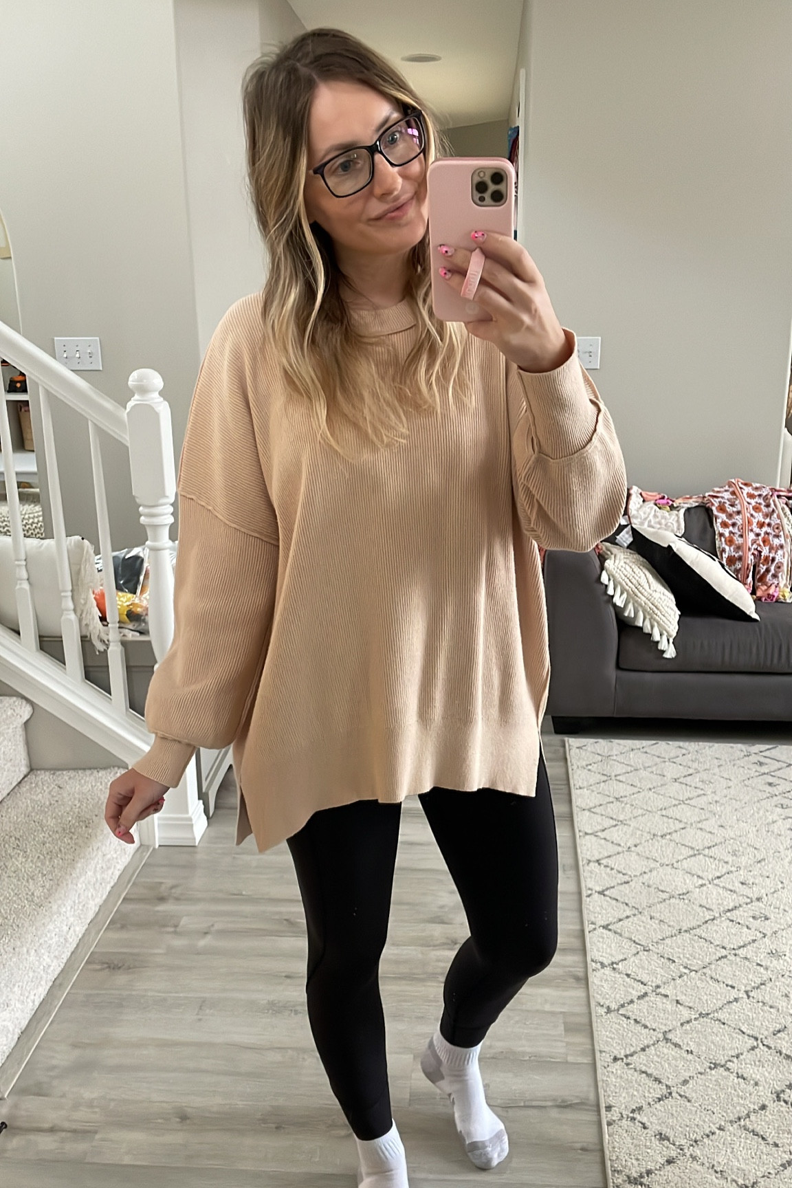 Amazon sweater 
FP dupe 
Apricot size M


#LTKstyletip #LTKunder50