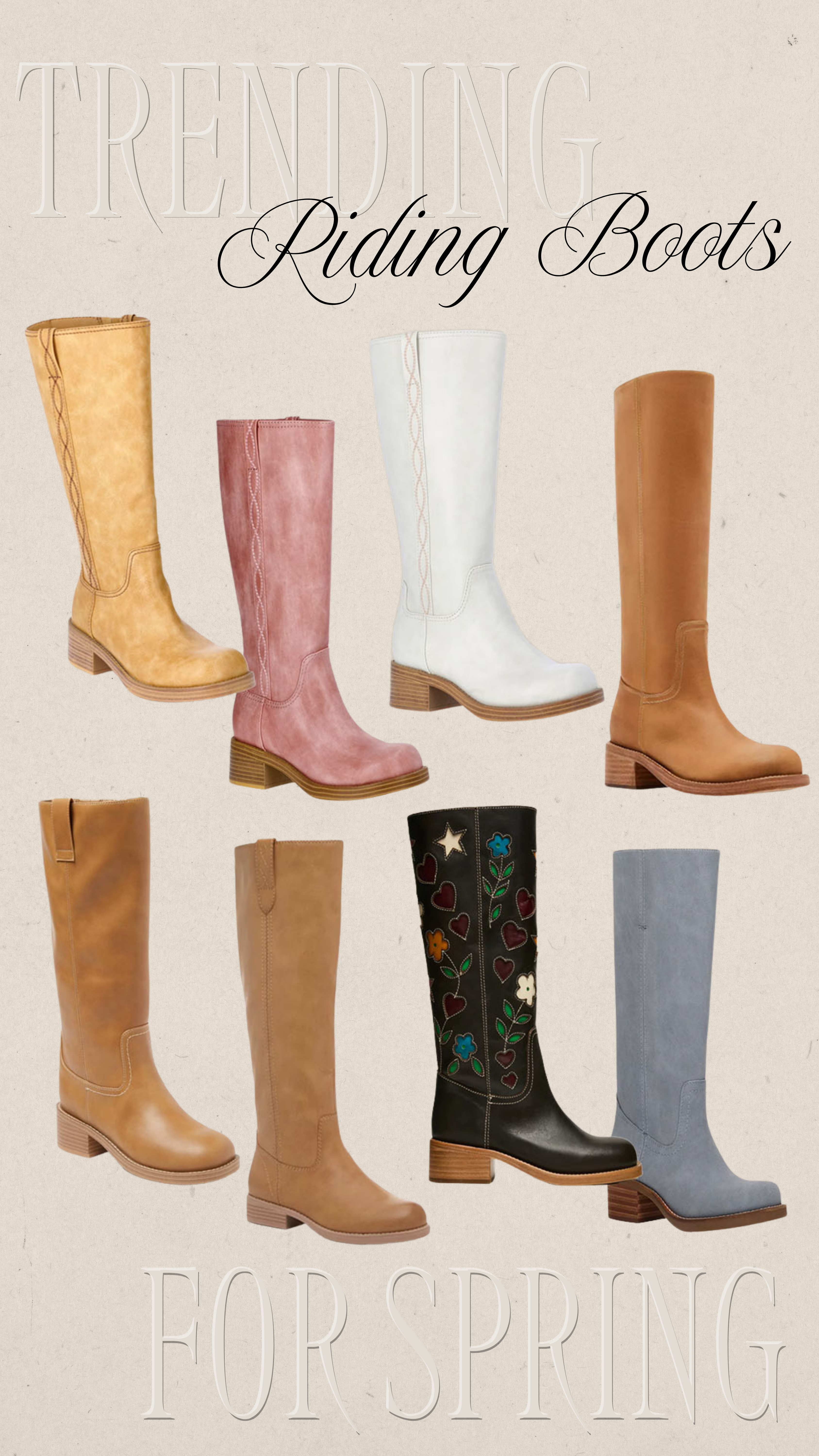 Trending For Spring | Spring Boots | Riding Boots  

 #LTKootd #LTKSeasonal