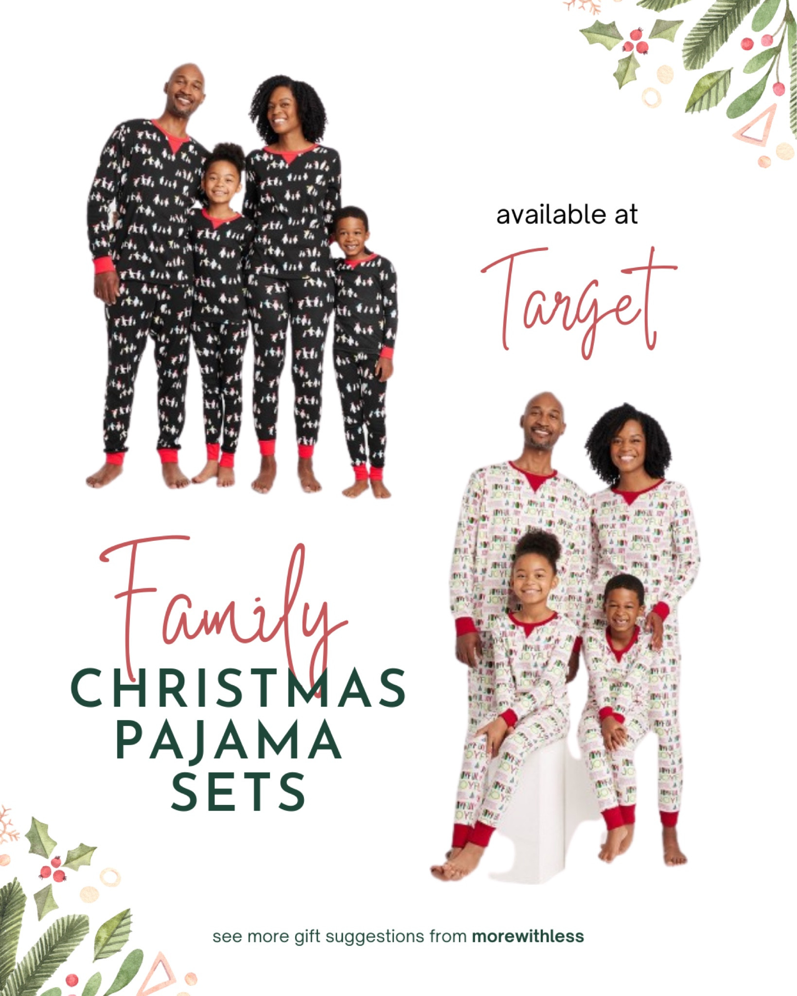 Get your matching Christmas pajamas from Target like this Joyful collection from Wondershop! Skip the ugly Christmas sweaters this year and go for these simple and cute matching onesies!

#LTKfamily #LTKHoliday #LTKSeasonal