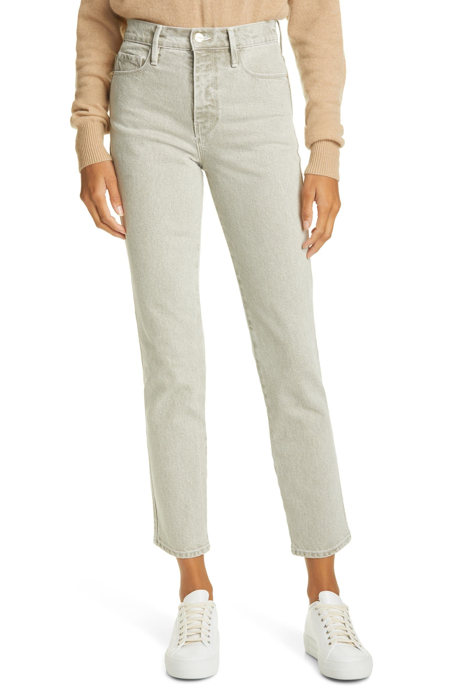 Le Sylvie High Waist Ankle Straight Leg Jeans | Nordstrom