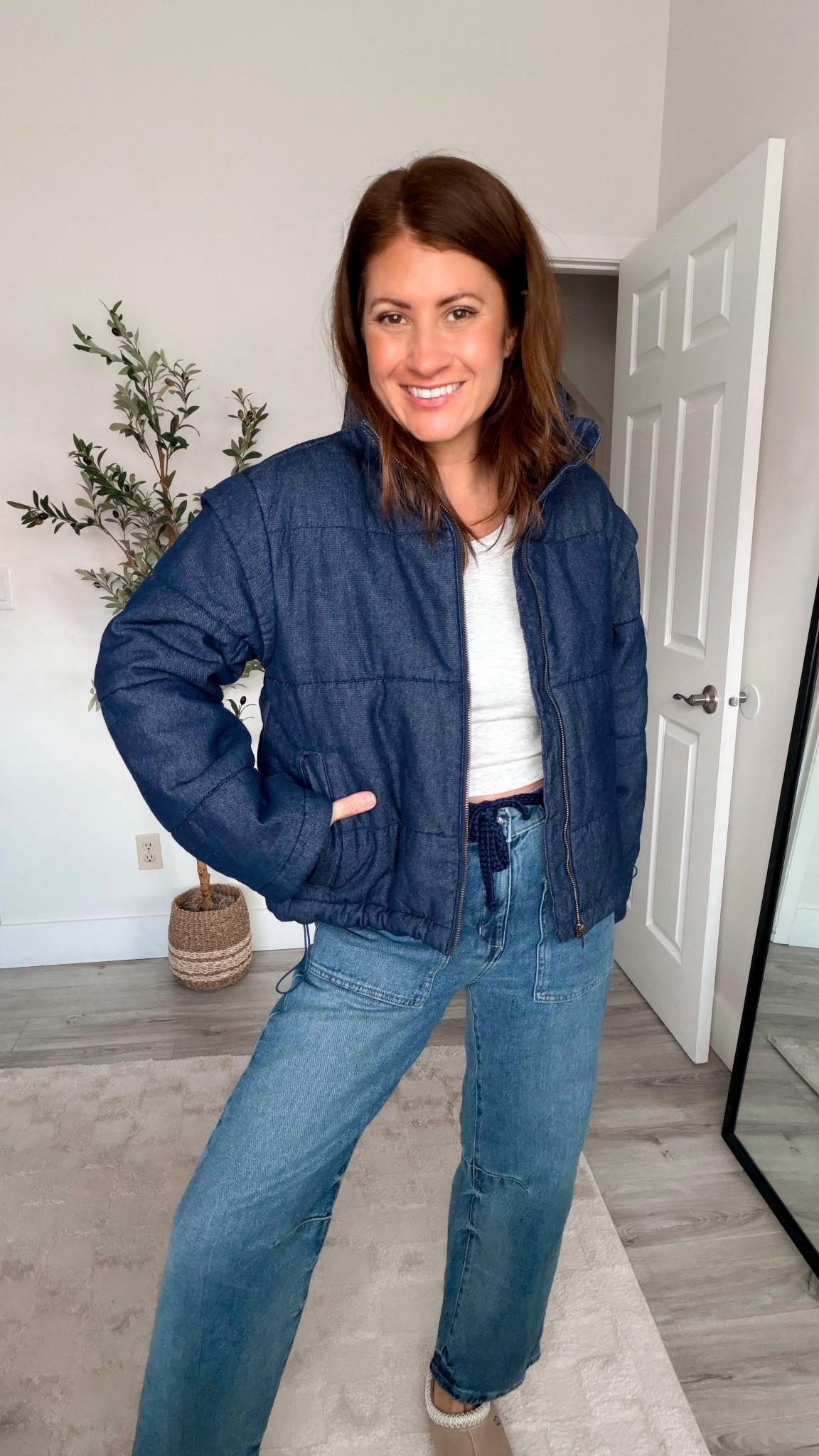 Totally obsessed with this denim puffer jacket from Walmart! It exceeded all of my expectations with the quality fit and fabric! I got my shoe size small and love how it fits! This will sell out!

#LTKHoliday #LTKGiftGuide #LTKCyberWeek