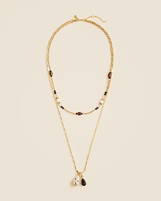 Layered charm necklaces set | J. Crew US
