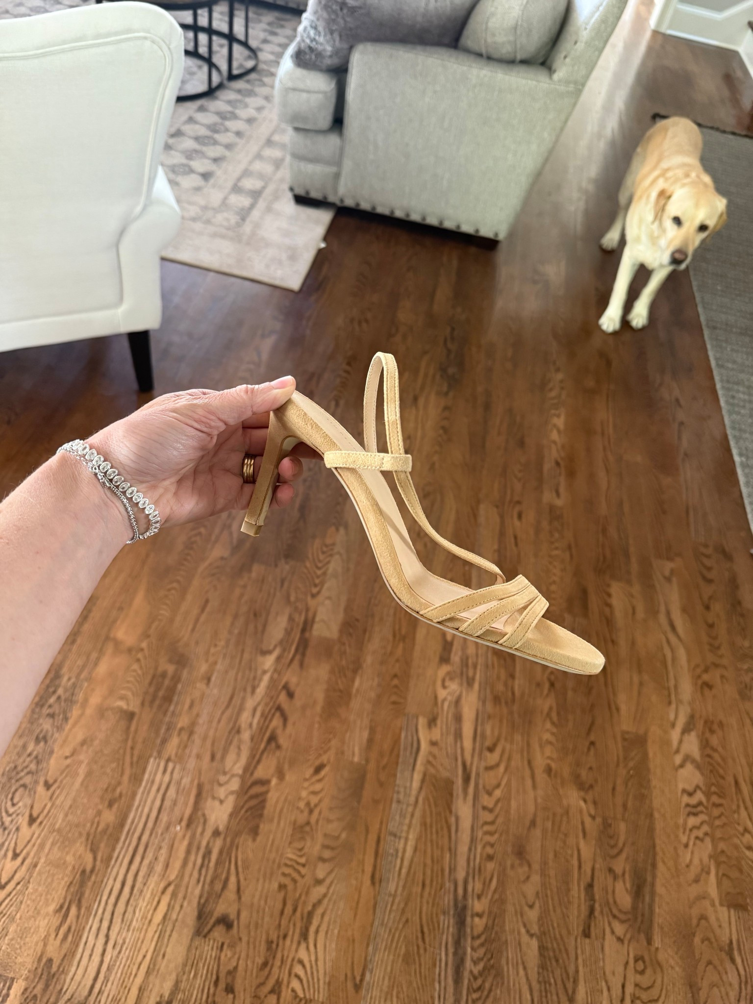 These sandals aren’t too high but still elongate the leg nicely.

#LTKWorkwear #LTKU #LTKSeasonal