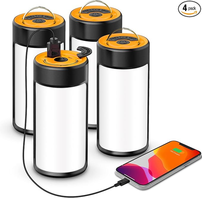 LED Camping Lantern, CT CAPETRONIX Rechargeable Camping Lights with 400LM 5 Light Modes Water-Res... | Amazon (US)