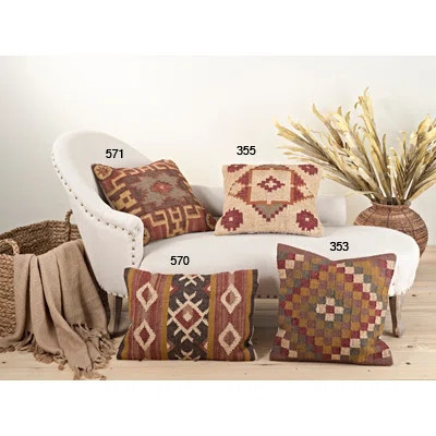 Saro Kilim Throw Pillow | Wayfair North America