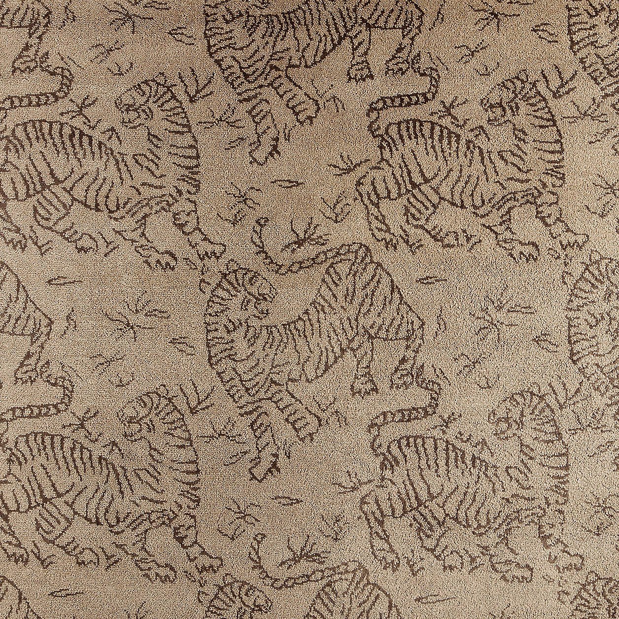 Sumatra Wool Tiger Handwoven Brown Area Rug 8'x10' | Crate & Barrel | Crate & Barrel