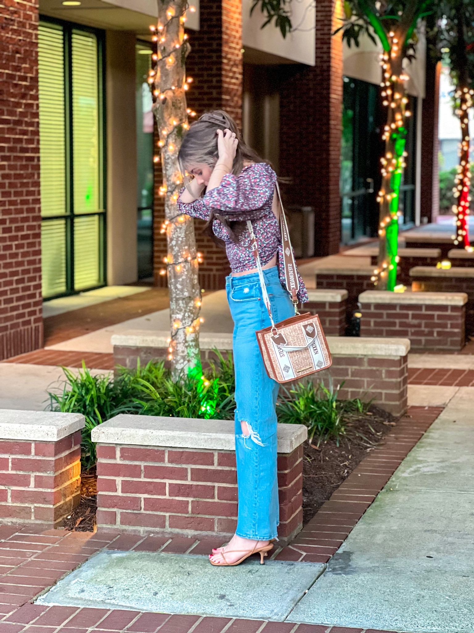 Top is old from Vici but I linked similar! Abercrombie Curve Love Jeans- Steve Madden Purse- Jeffrey Campbell heels from Nordstrom! 

#LTKfit #LTKstyletip #LTKshoecrush