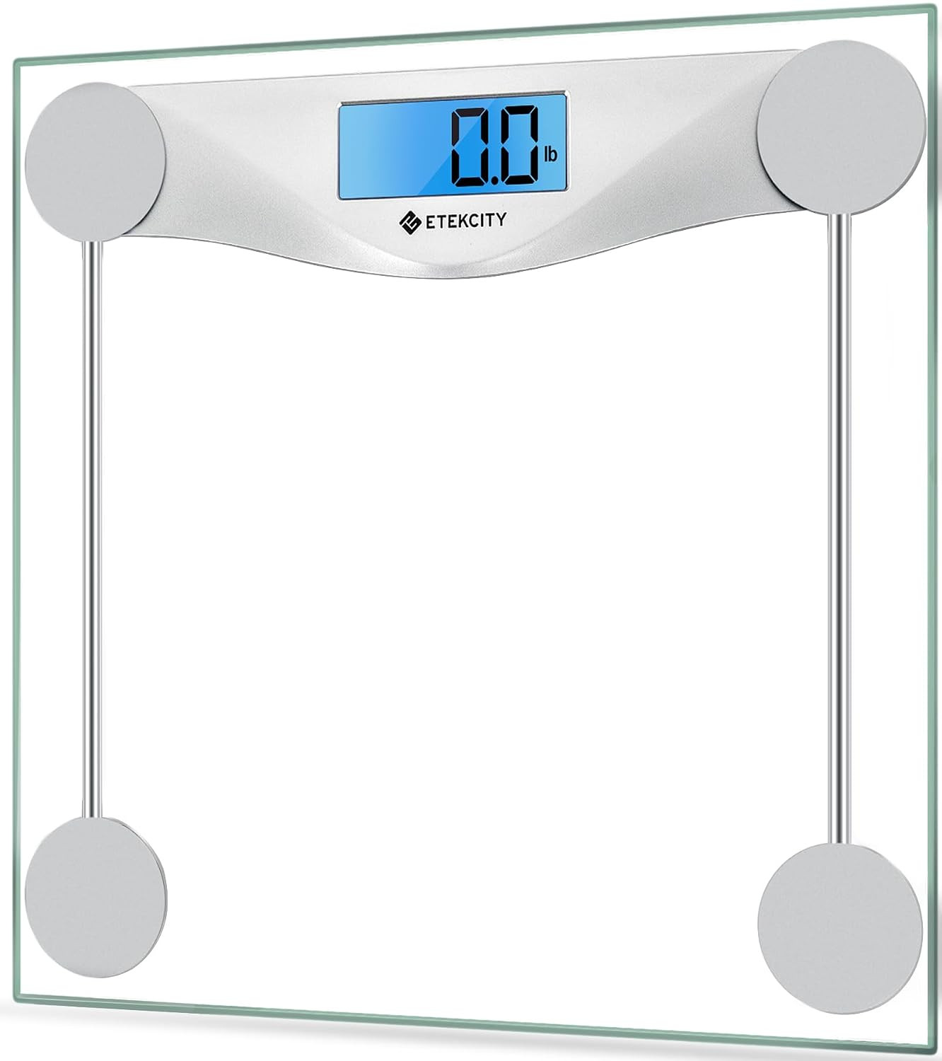 Etekcity Bathroom Scale for Body Weight, Digital Weighing Machine for People, Accurate & Large LCD Backlight Display, 6mm Tempered Glass, 400 lbs | Amazon (US)