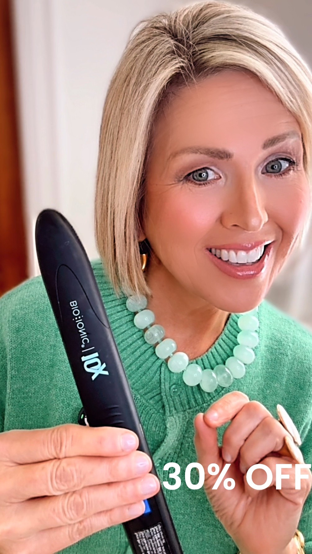 BioIonic is offering 30% off their best sellers with code: WORTHIT 
My flat iron that I swear by is included in the sale. It leaves my hair shiny without causing damage.  

 #LTKOver40 #LTKSaleAlert #LTKBeauty