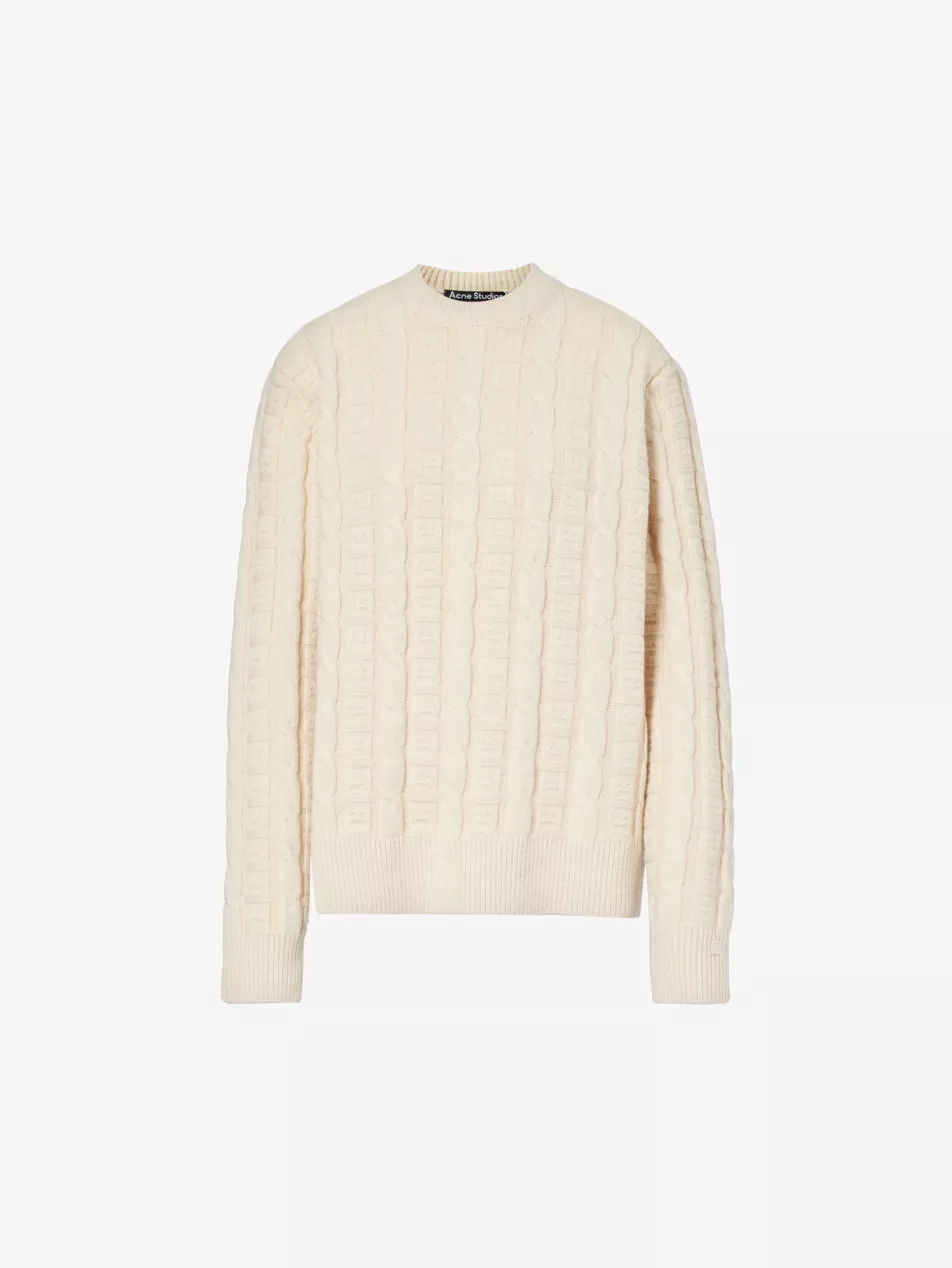 Kelvir cable-knit relaxed-fit wool-blend jumper | Selfridges