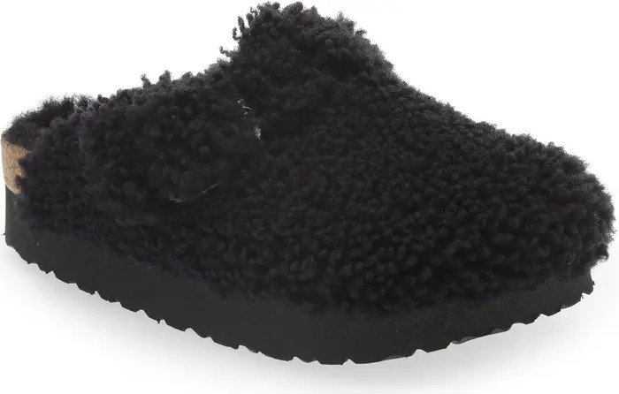 Papillio by Birkenstock Boston Big Buckle Genuine Shearling Clog | Nordstrom