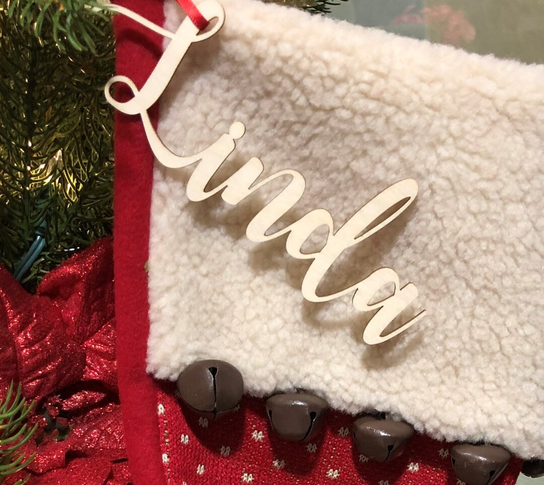 STOCKING/PACKAGE TAGS  Customized/personalized Name - Etsy | Etsy (US)