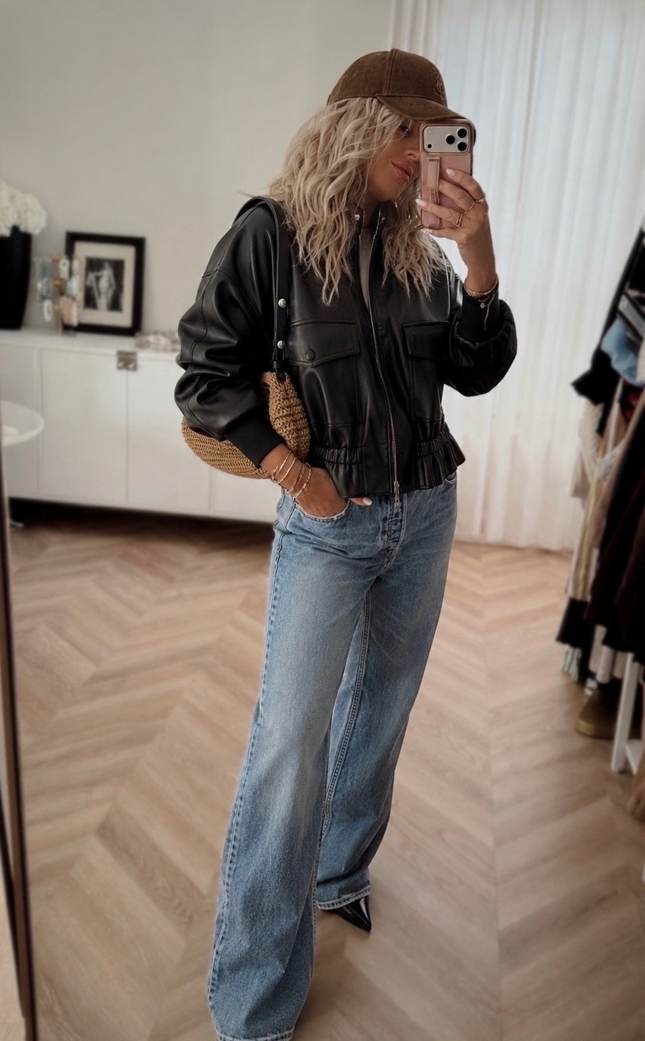 Fall style- these jeans are trending BIG! Size up for baggier fit! TTS for more fitted look. More washes too! Love them! Jacket & boots are on sale too! ✨💯 jackets selling quickly, adding a similar! 

Fall style. Jeans. Denim. Sale. Leather. Baggy jeans. Boots.

#LTKSeasonal #LTKSaleAlert #LTKootd