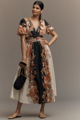 The @heynasreen Katerina Button-Front Dress | Anthropologie (US)