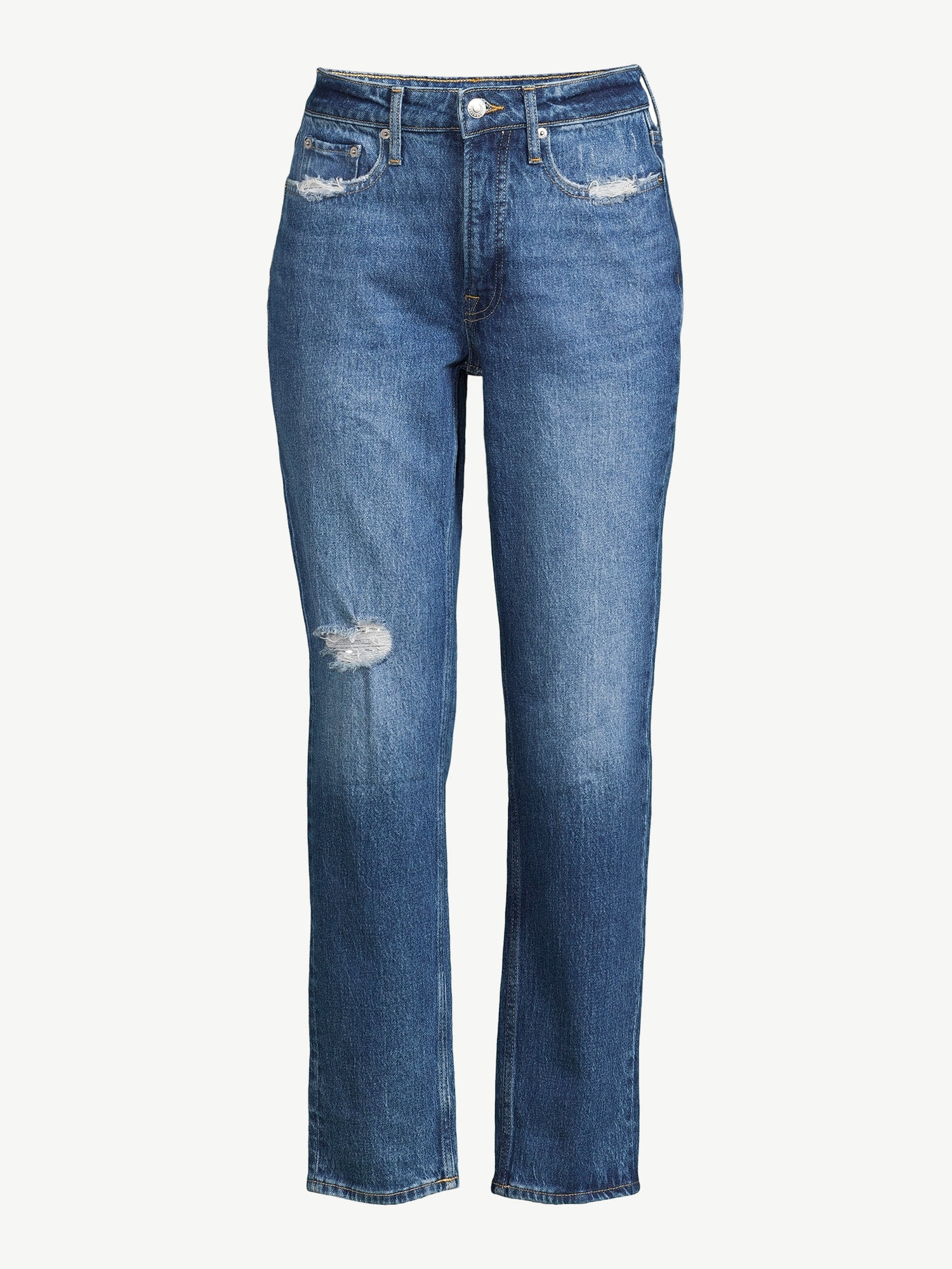 Free Assembly Women's Original 90's Straight Jeans - Walmart.com | Walmart (US)