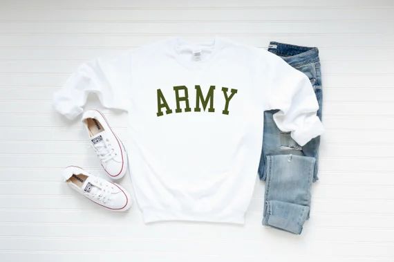 Army Sweatshirt, Army Crewneck Sweatshirt ,Army Sweater ,Police Vintage Crewneck Sweatshirt ,Gift... | Etsy (US)