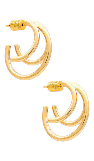 Tres Hoops in Gold | Revolve Clothing (Global)