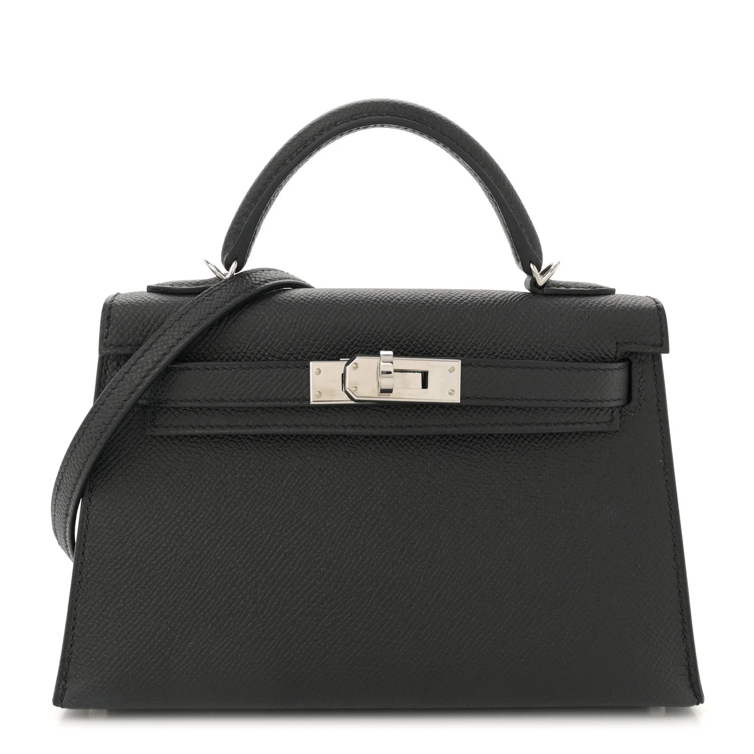 Epsom Mini Kelly Sellier 20 Black | FASHIONPHILE (US)