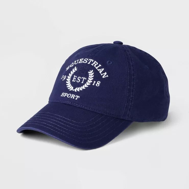 Women's Equestrian Baseball Hat - Navy Blue | Target