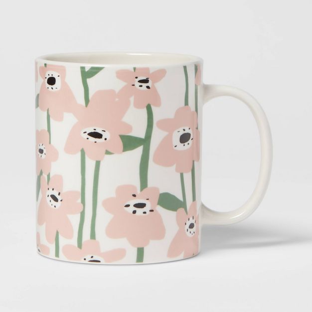 15oz Stoneware Floral Print Mug - Room Essentials™ | Target