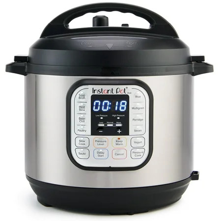 Instant Pot 6Qt DUO 7-in-1 Multi-Cooker, Pressure Cook, Slow Cook, & more, Stainless Steel | Walmart (US)