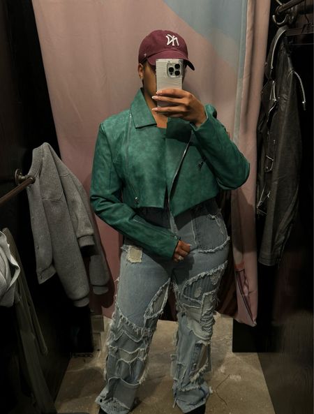 Elevated Casual Inspo Faux Leather Jacket and Jeans

#LTKstyletip #LTKSeasonal #LTKfindsunder100